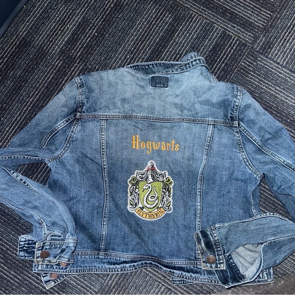 Custom Hogwarts Jean Jacket / American Eagle